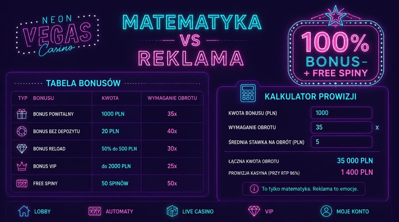 Tabela bonusów i kalkulator wartości bonusu
